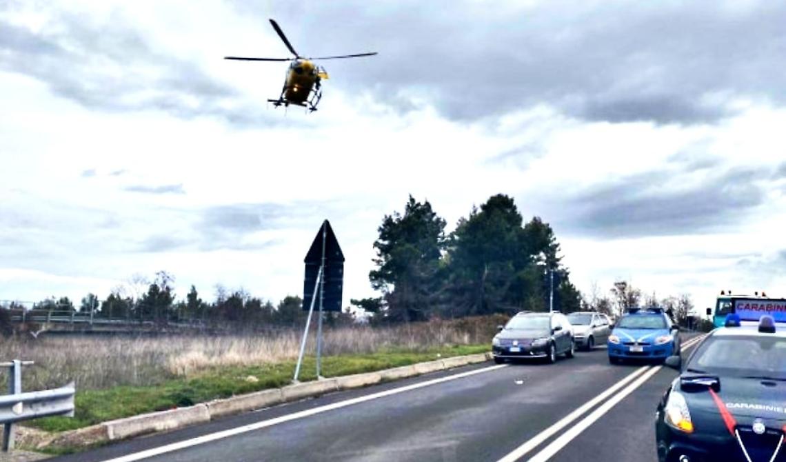 Ultim'ora. Ennesimo grave incidente sulla Potenza-Melfi, sul posto l'eliambulanza