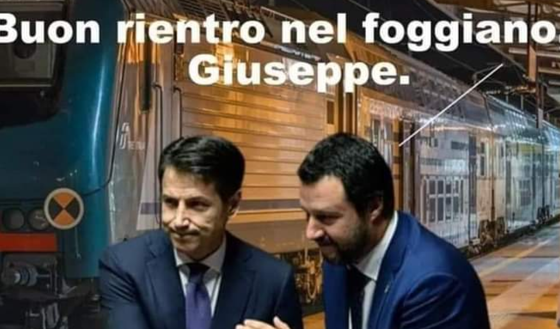 Il pentastellato Leggieri contro la Lega: «Misera battuta su Conte che dovrà, a loro dire, fare un buon rientro nel foggiano, inteso ovviamente come un postaccio»