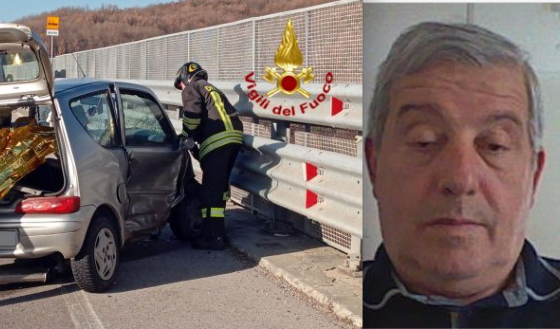 Incidente sulla Tito-Brienza: muore l'ex sindaco di Grumento Nova Luigi Rago