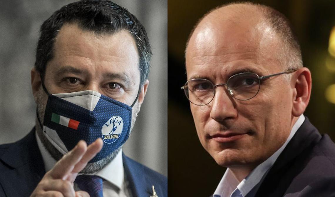 Le scintille tra Letta e Salvini agitano il Governo Draghi, Albertini rinuncia a fare il candidato di centrodestra a Milano