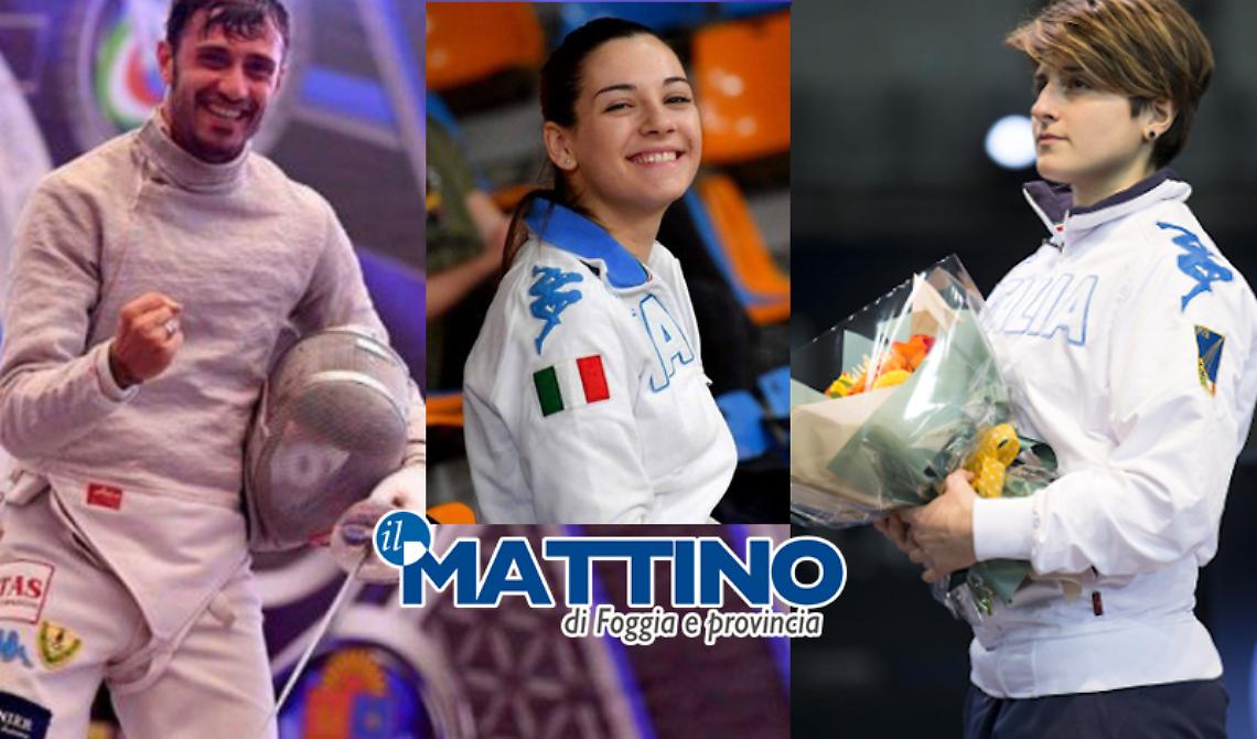 Foggia portabandiera della Puglia per la scherma a Tokyo con Luigi Samele, Martina Criscio e la foggiana di adozione Michela Battiston