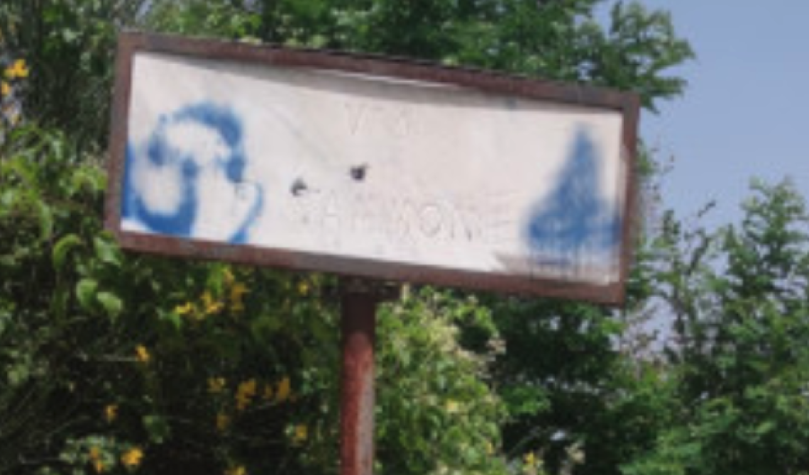 A Potenza imbrattata la targa dedicata al poliziotto ucciso dai basilischi