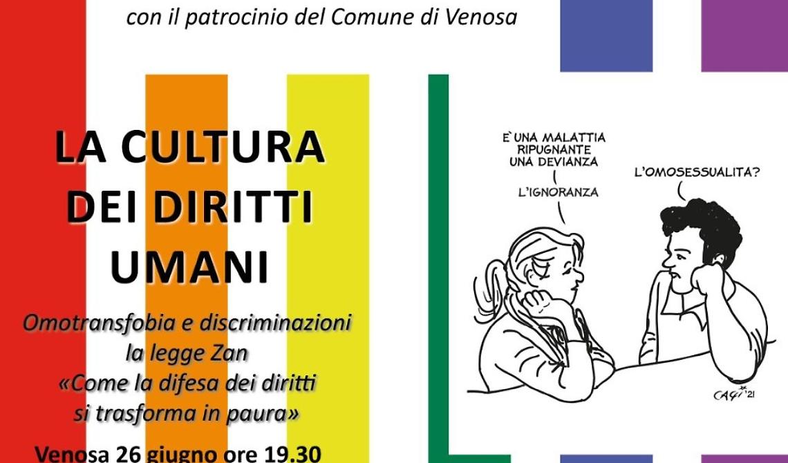 Ddl Zan, aperto un confronto nel Comune di Venosa 