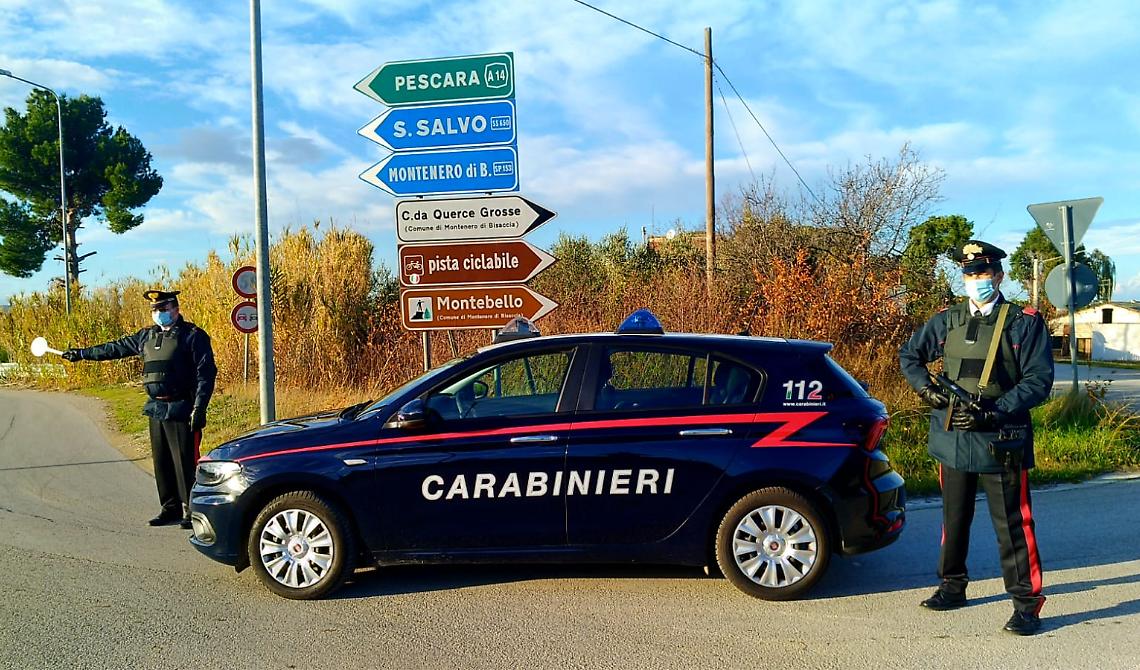 Furia omicida a Montenero di Bisaccia di un 34enne di Termoli: tenta di uccidere il rivale in amore, ma viene fermato dai Carabinieri