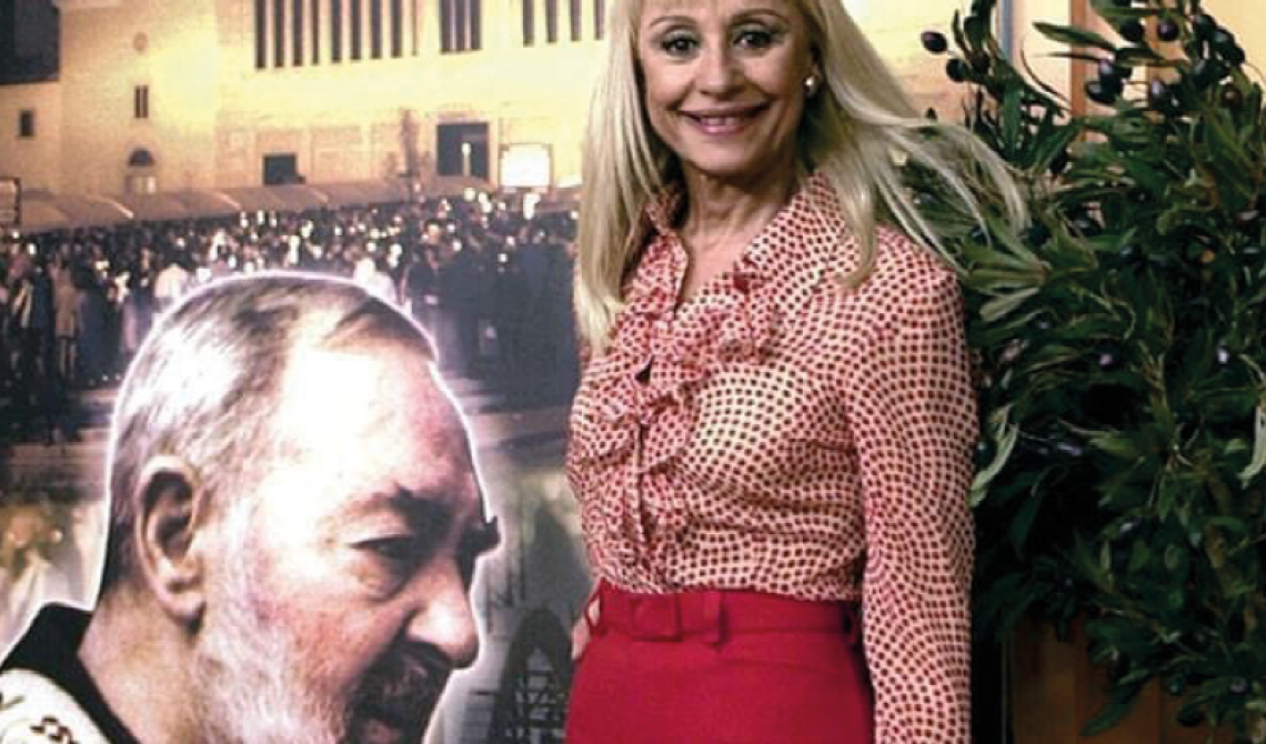Raffaella Carrà torna a San Giovanni Rotondo da Padre Pio