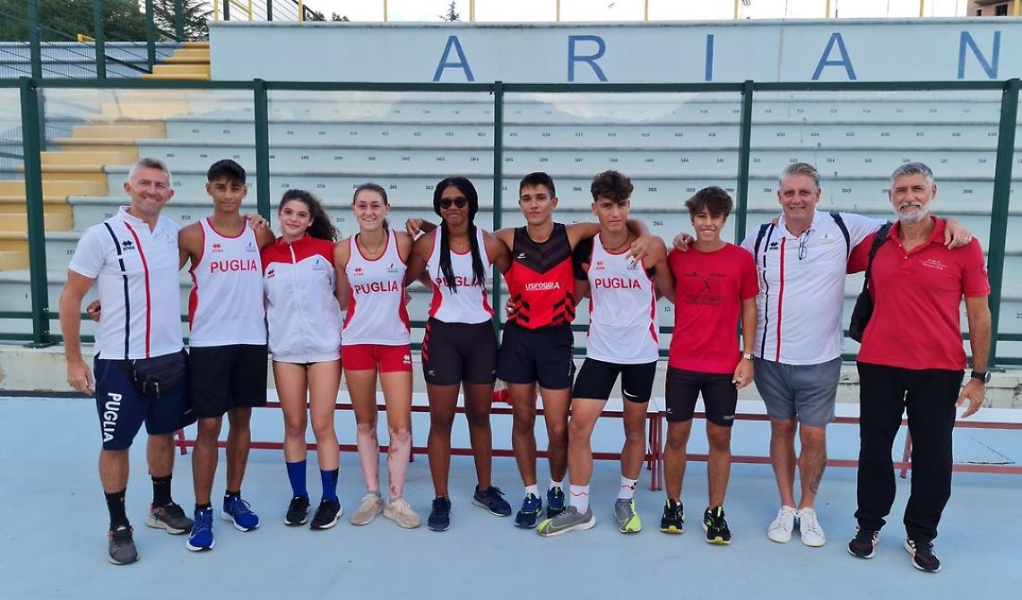 Ad Ariano Irpino il raduno dei giovani guerrieri dell'atletica leggera di Foggia