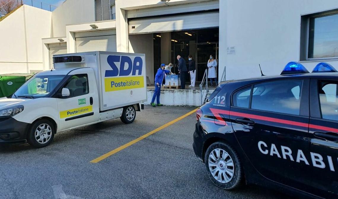 Vaccini: oggi Poste Italiane consegnerà 6000 dosi di Moderna in Basilicata