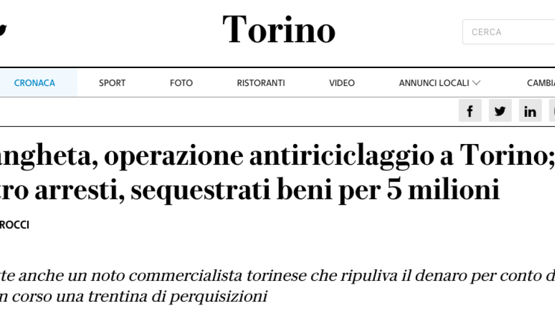  Intestazioni fittizie di quote societarie a Rionero in Vulture, sequestrato il 70 per cento dell'azienda agricola Ofanto. Erano di Pasquale Bafunno, indagato a Torino in un'inchiesta sulla 'ndranghet