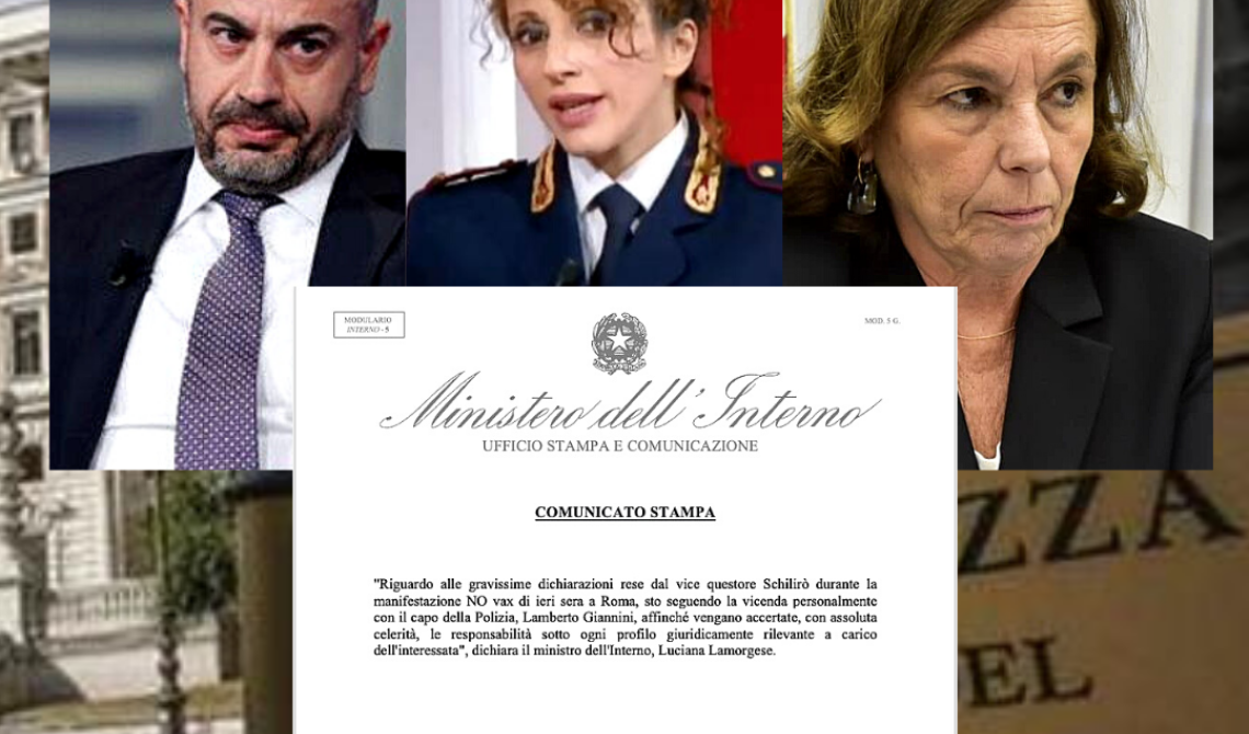 Dogma green pass: vietato dissentire. Il vicequestore di Roma, Nunzia Schilirò, nel tritacarne mediatico e politico