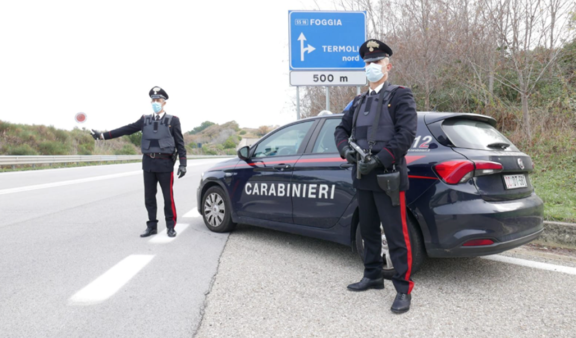 Arrestato dai Carabinieri a Termoli un pregiudicato 31enne di Manfredonia accusato di associazione mafiosa