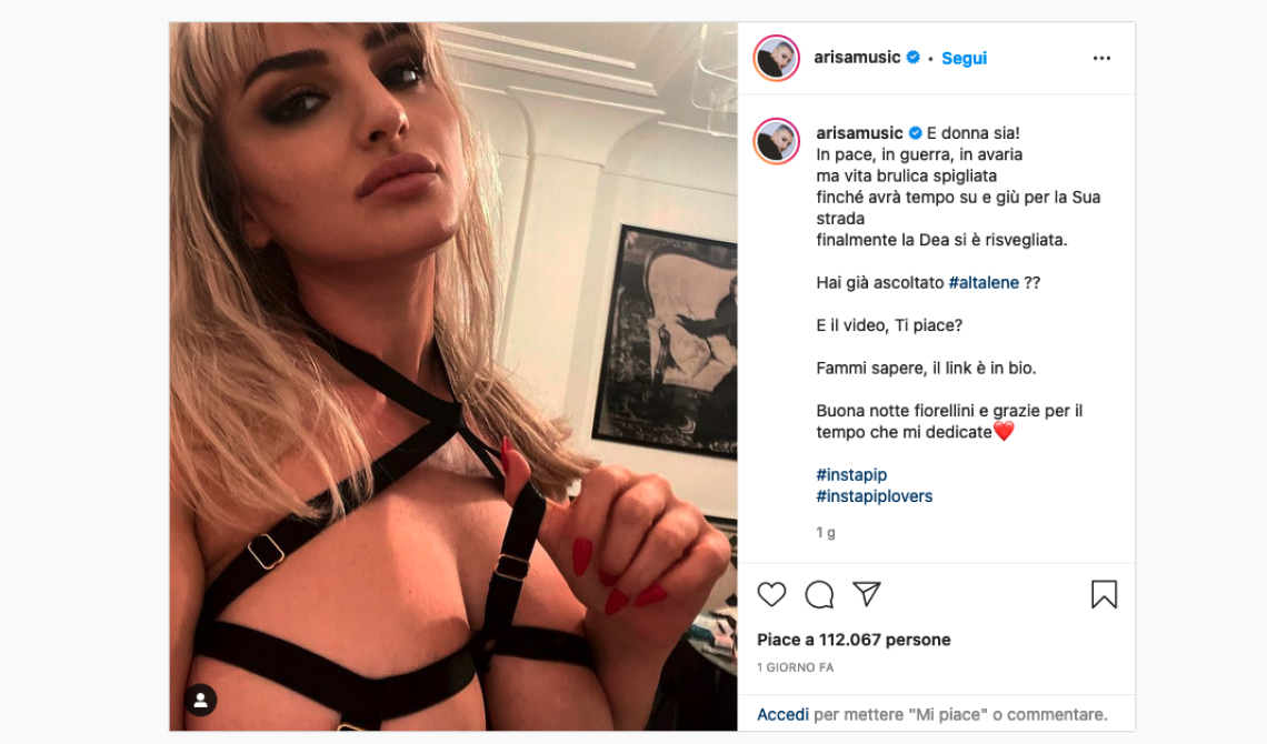 Sexy Arisa, dopo Altalene, pronta a lanciare il suo nuovo videoclip 