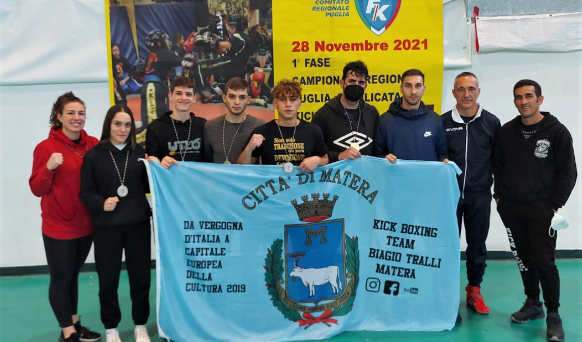 Kickboxing, 4 ori per gli atleti Dynamic Center Matera ai campionati regionali di Montemesola