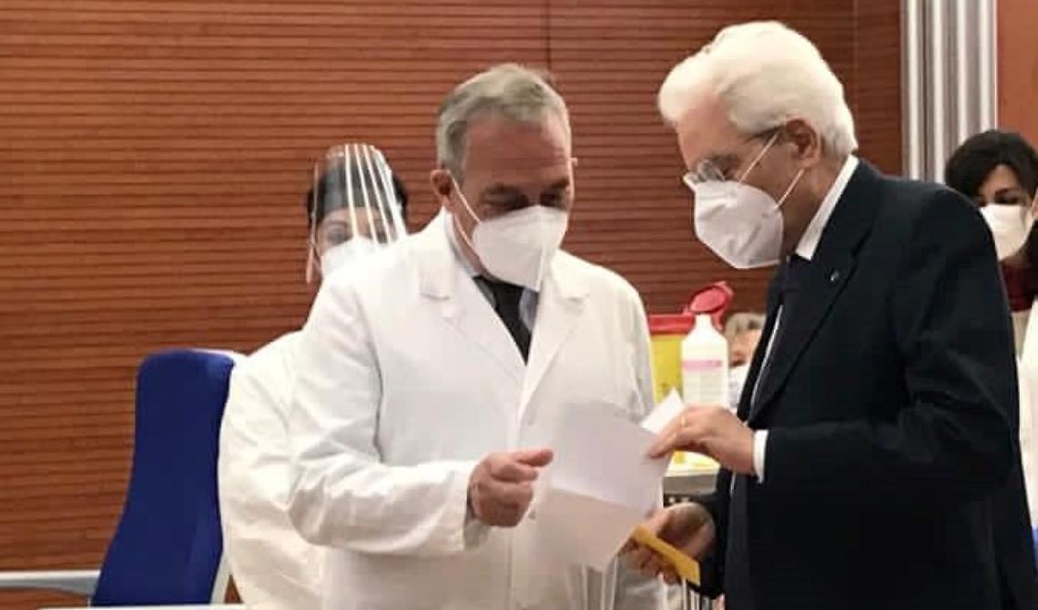 Dallo Spallanzani il messaggio di ottimismo di Vaia: «Ridare la voglia di vivere ed un impulso all'economia»