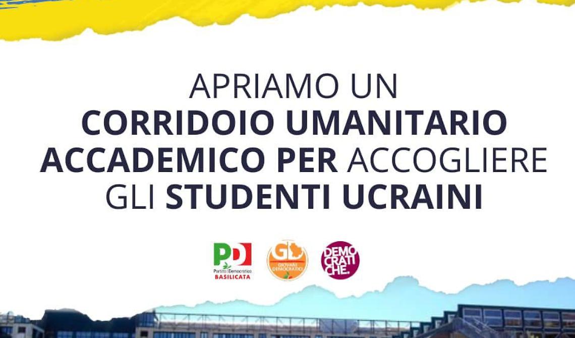Ucraina: il Pd lucano chiede alla Regione di attuare con l'Unibas un corridoio accademico 