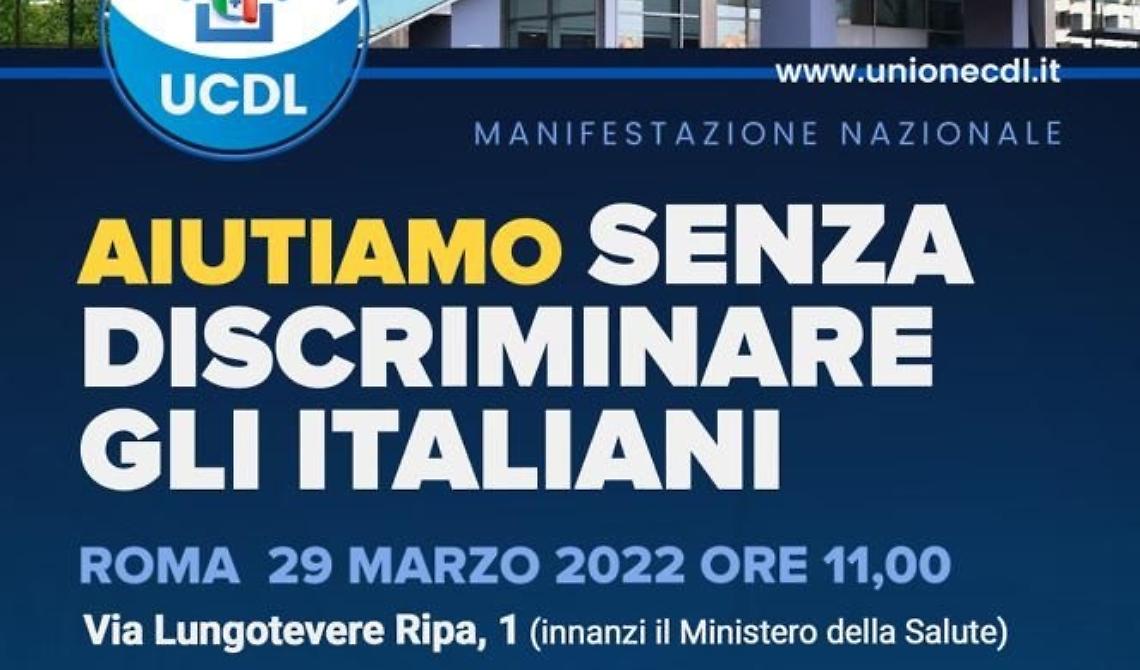 Super deroga per i sanitari ucraini, l'Ucdl manifesta sotto gli uffici di Speranza: 'Aiutiamo senza discriminare gli italiani'