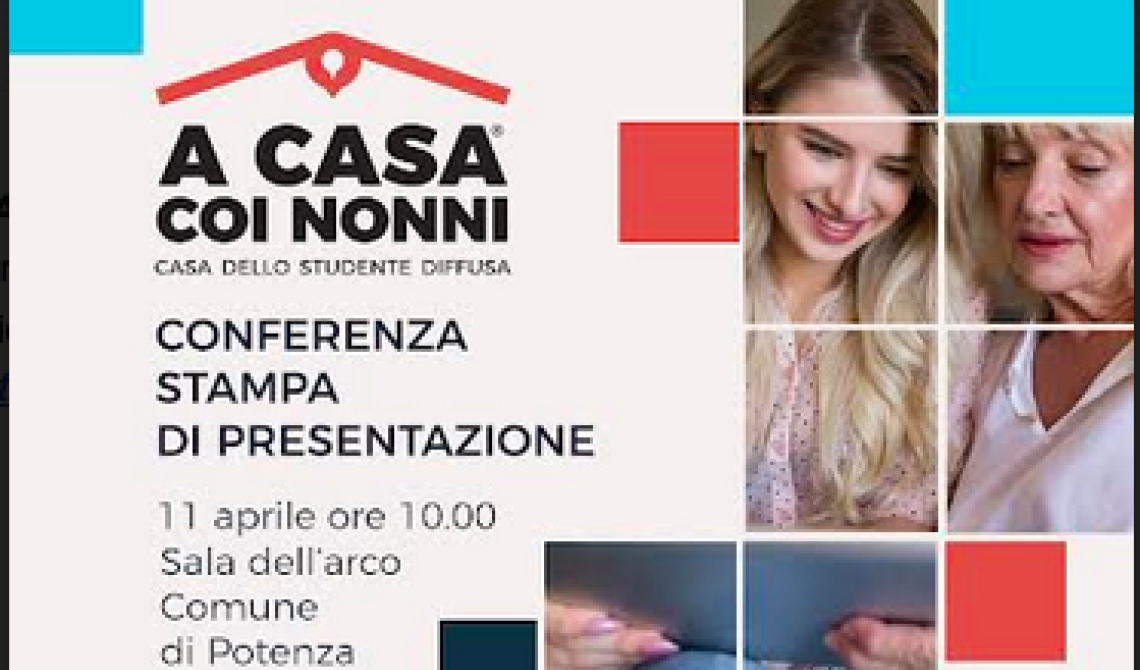 Potenza, parte A casa coi nonni, la casa dello studente diffusa che connette le generazioni:  lunedì la presentazione