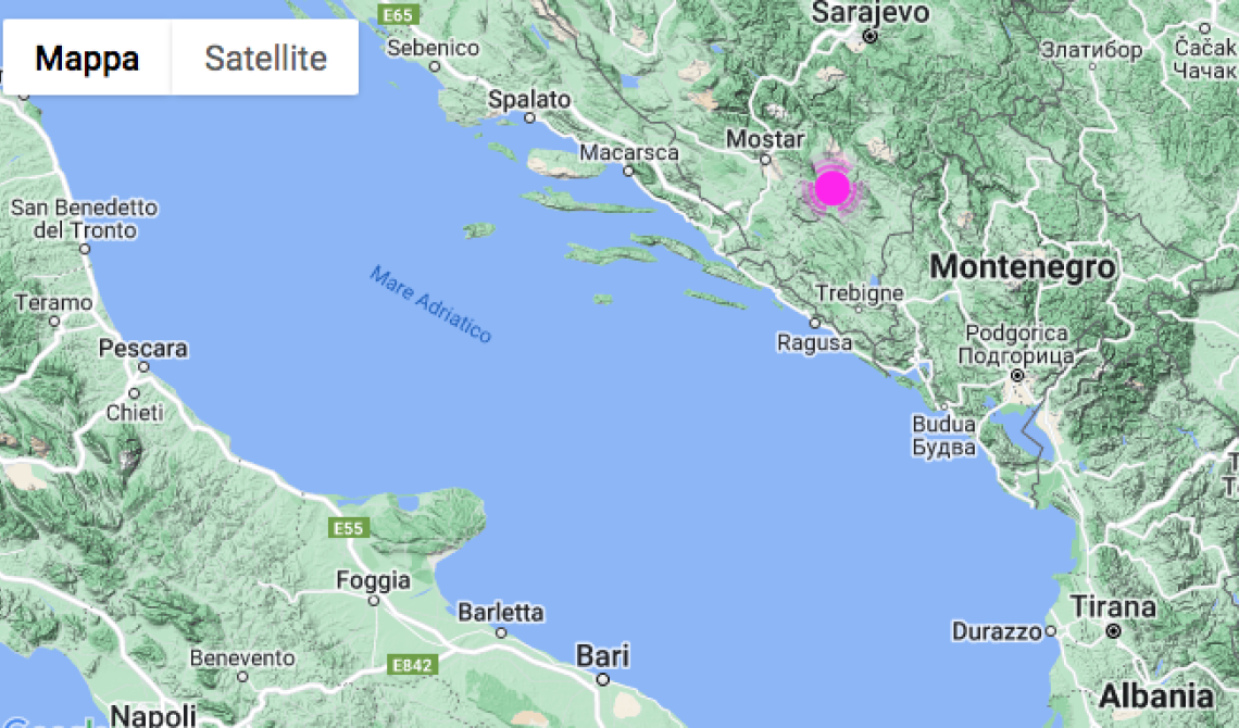 Il terremoto in Bosnia fa ballare anche Foggia, Molise e Abruzzo