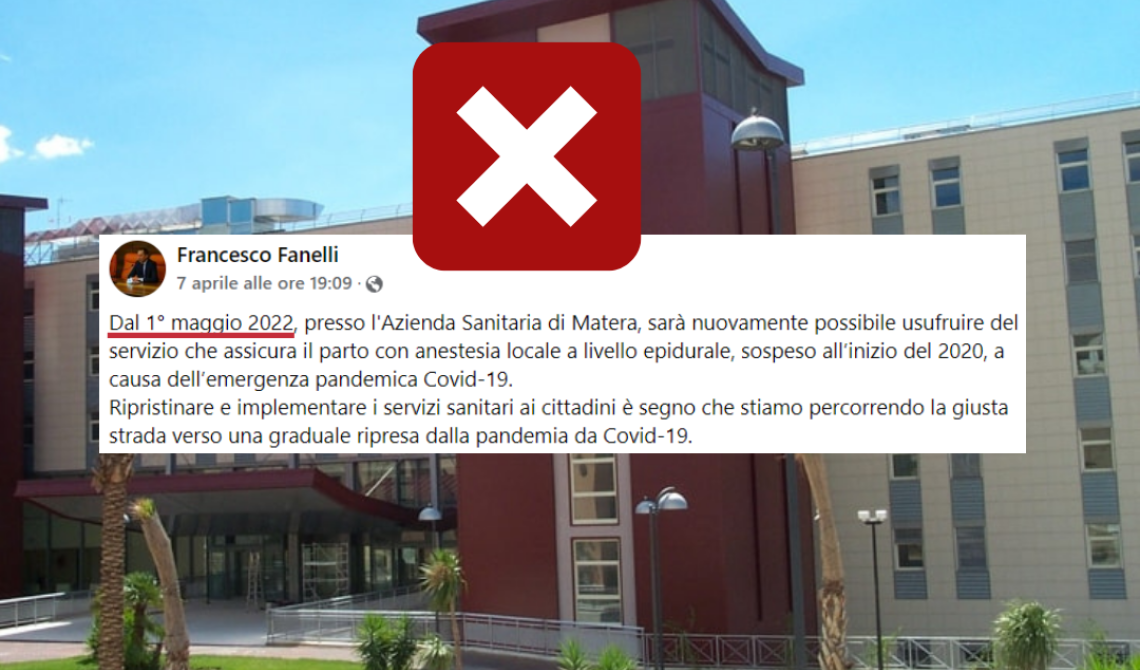 Parto senza dolore: disattese tutte le promesse, da Matera si guarda ancora alla Puglia
