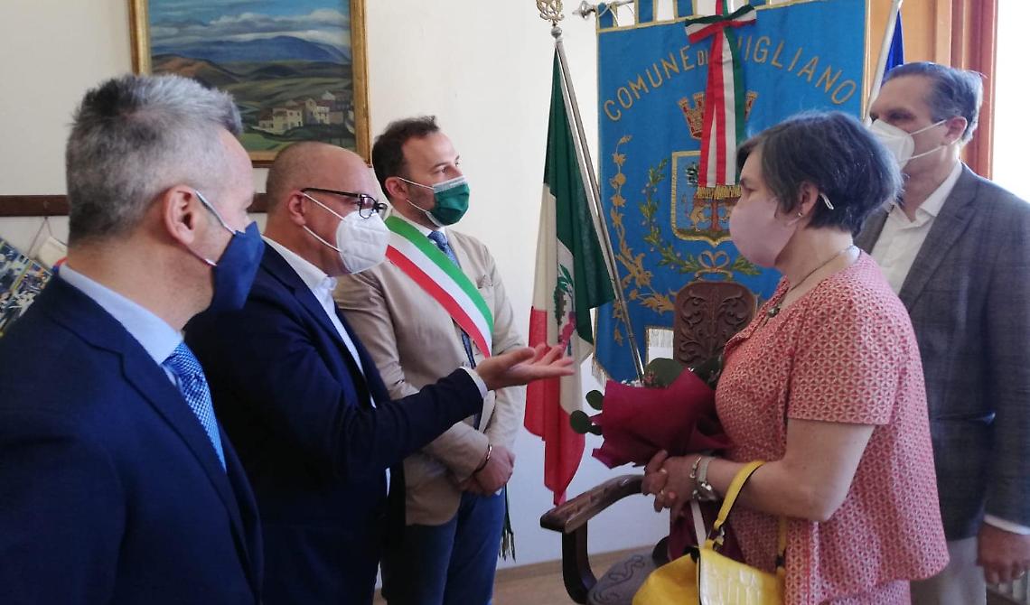 Ad Avigliano la visita di Gesine Doria Pamphilj, nipote del Principe Filippo Andrea Doria