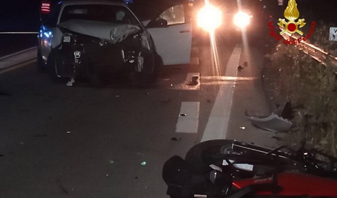 Ancora incidenti: sulla Ofantina nei pressi di Melfi impatto mortale tra auto e moto