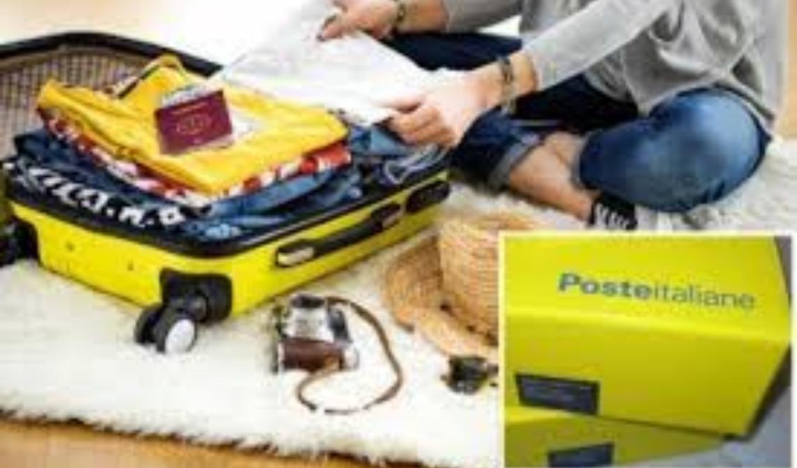 Per spedire le valigie nella località di destinazione tramite PC o Smartphone, con ritiro a domicilio oppure con consegna in Ufficio Postale