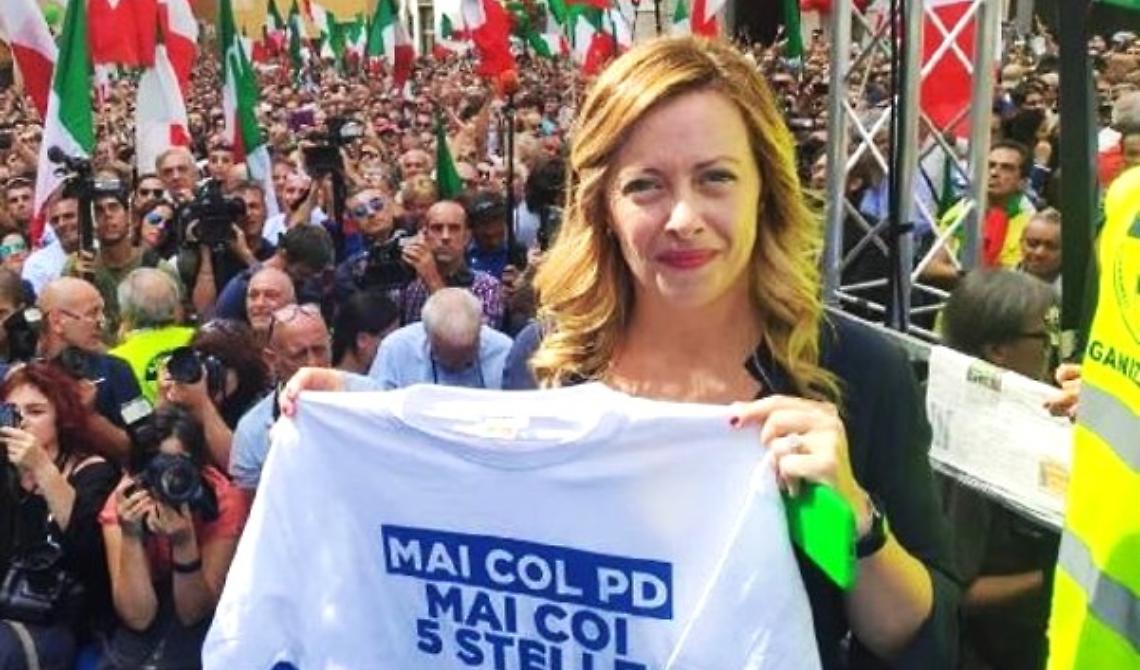 "Reddito di cittadinanza un fallimento totale", Meloni all'assalto della propaganda grillina 