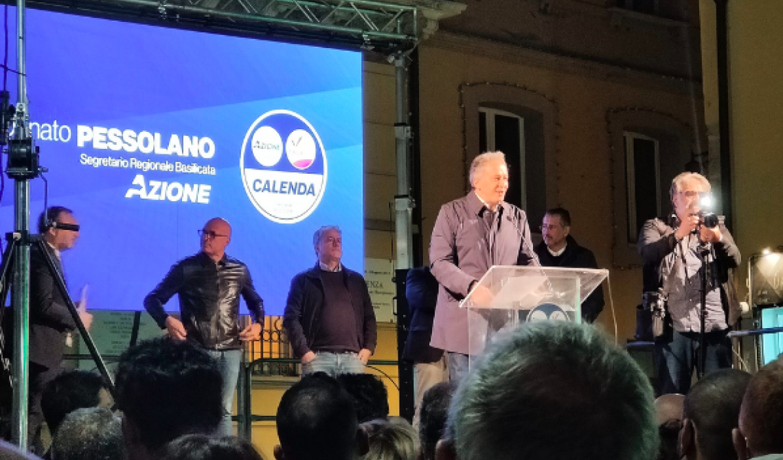 A Potenza il Terzo Polo chiude la campagna elettorale, Pessolano: «Fiero di aver costruito una squadra»