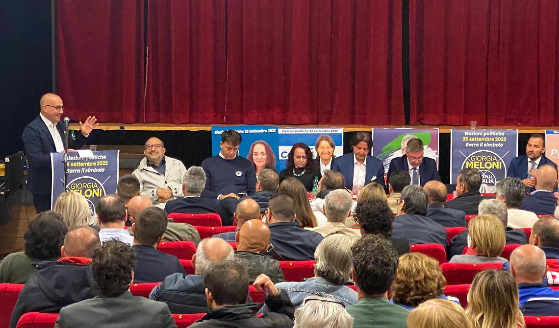 A Lagopesole i Fratelli d'Italia lucani chiudono a casa di Coviello la campagna elettorale