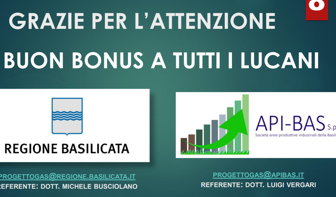 'Buon Bonus Gas': Apibas mette a disposizione informazioni utili e nuove Faq 