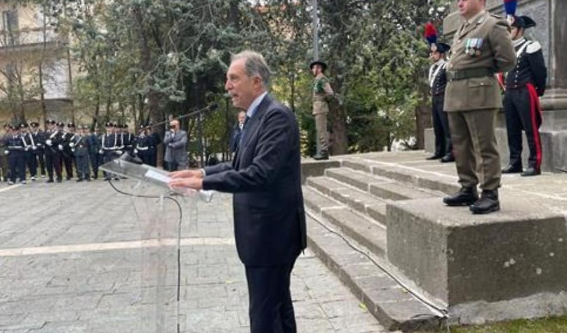 Celebrazioni del 4 novembre: Bardi a Potenza richiama ad un futuro di pace