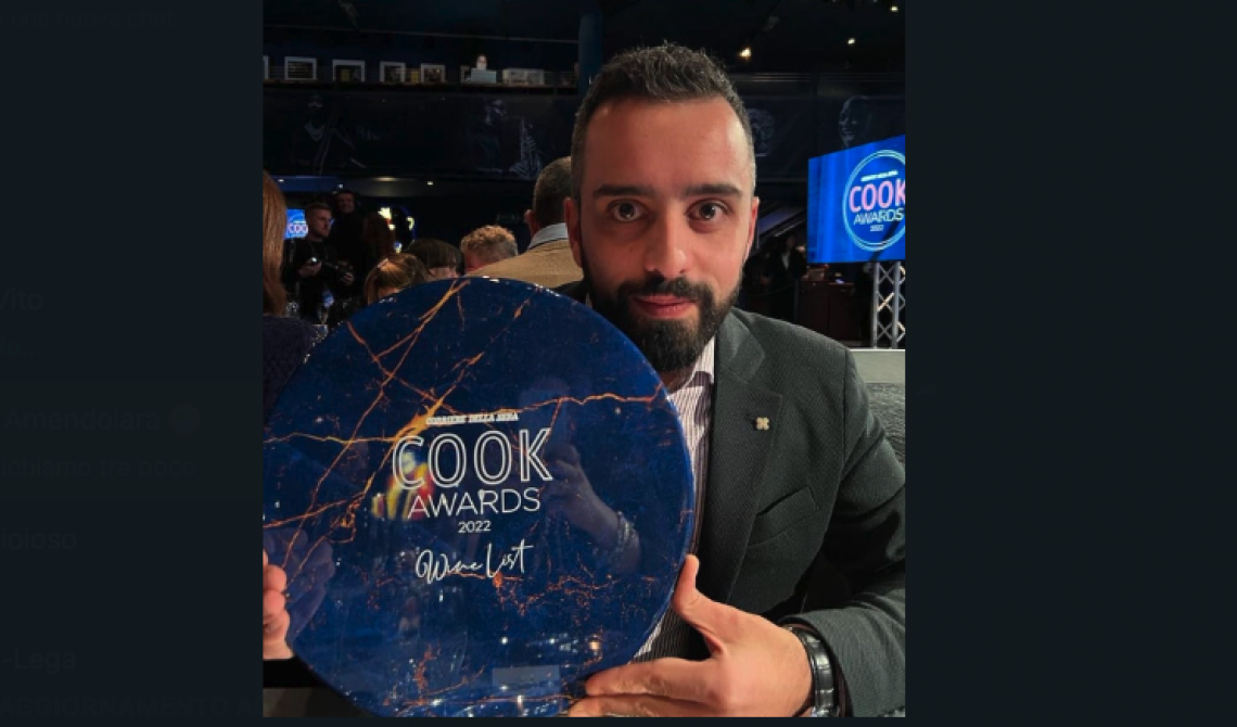 I Cook Award approdano a Matera: il maître del ristorante Vitantonio Lombardo di Matera vince il prestigioso premio 