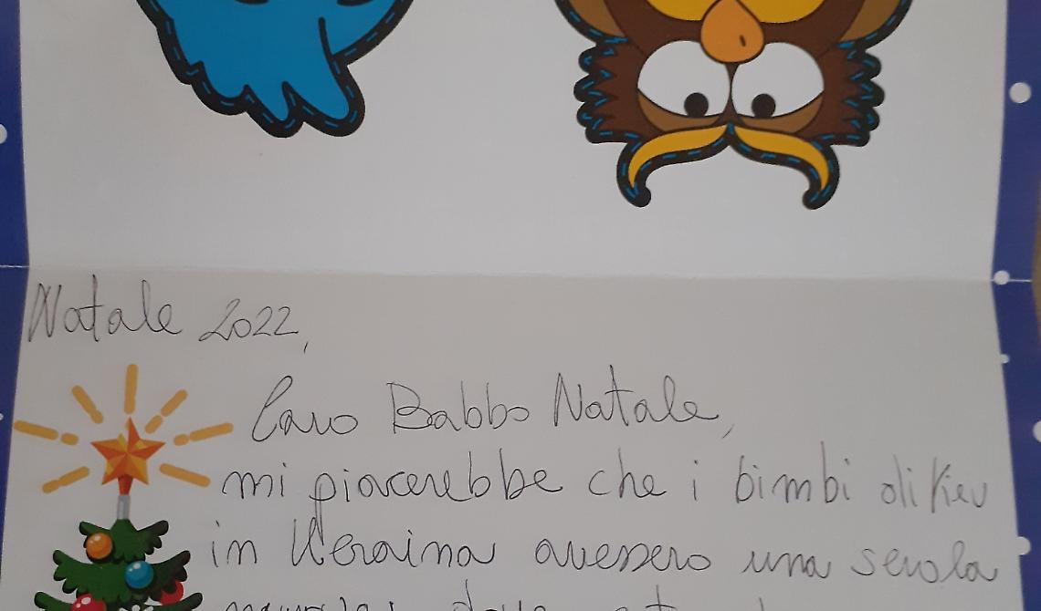 La letterina scritta da Marco a Babbo Natale