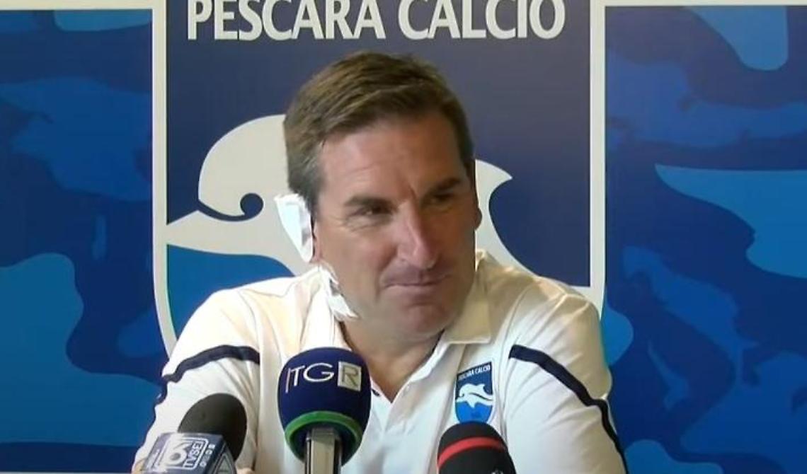 Alzata di scudi del Pescara col Foggia, il tecnico abruzzese Colombo: «Con i foggiani dobbiamo essere bravi in difesa»