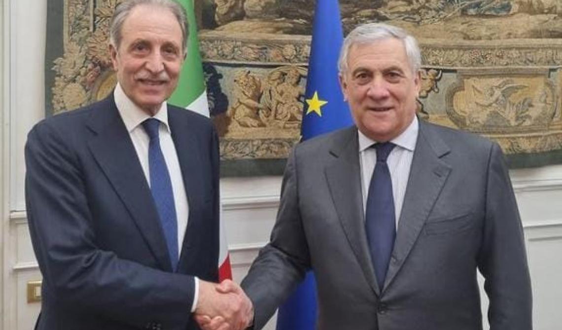 Il vicepremier Tajani incontra il governatore Bardi: ecco la sinergia per il Turismo delle radici