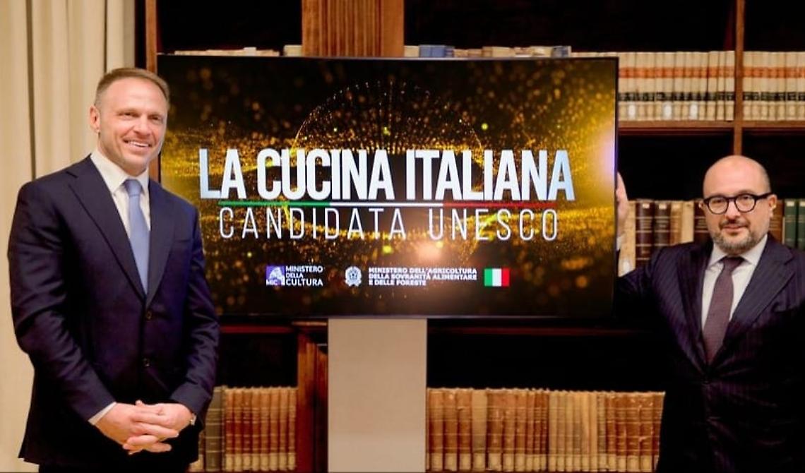 I ministri Lollobrigida e Sangiuliano lanciano la candidatura della cucina italiana a patrimonio Unesco