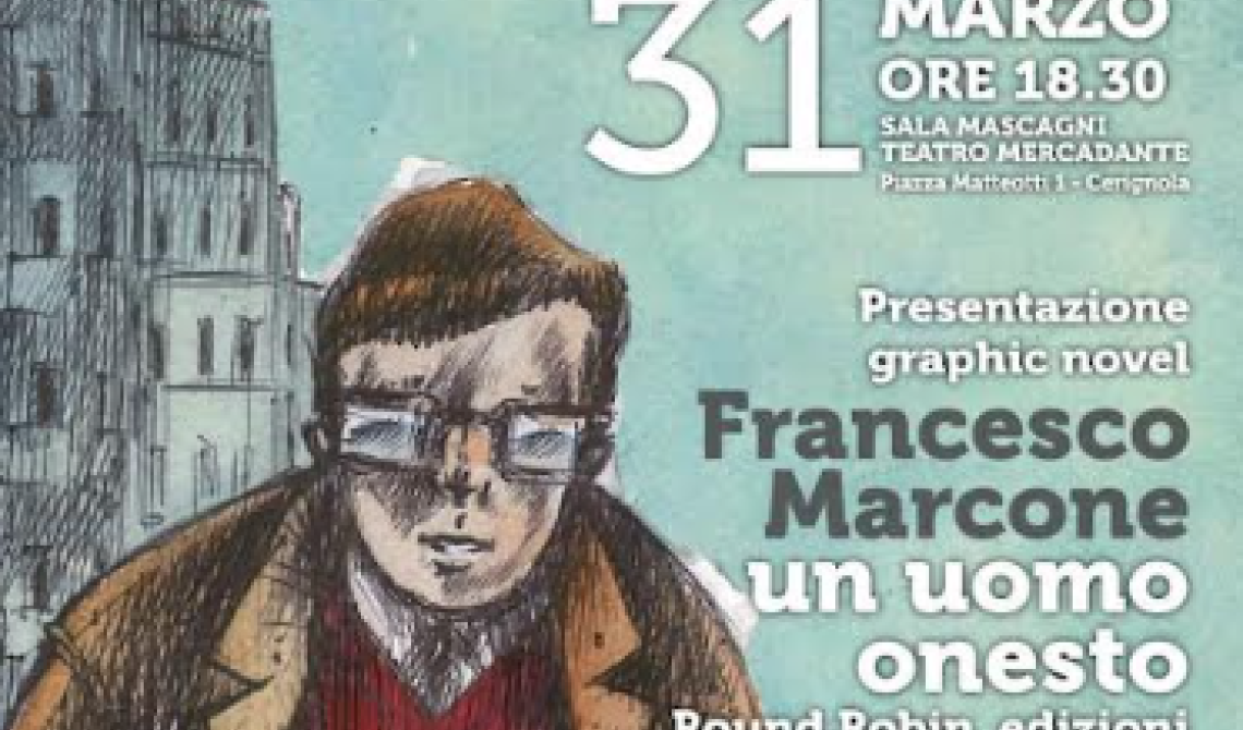 A Cerignola la graphic novel di Francesco Marcone per rinnovare l'impegno contro le mafie