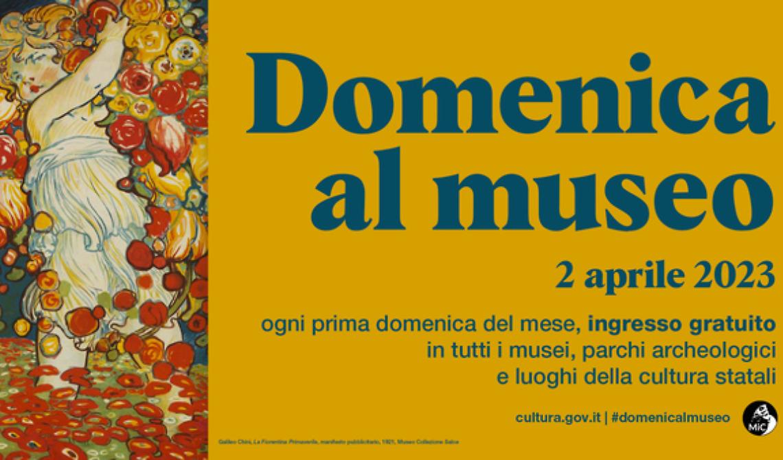 Torna "Domenica al museo": il 2 aprile ingresso gratuito