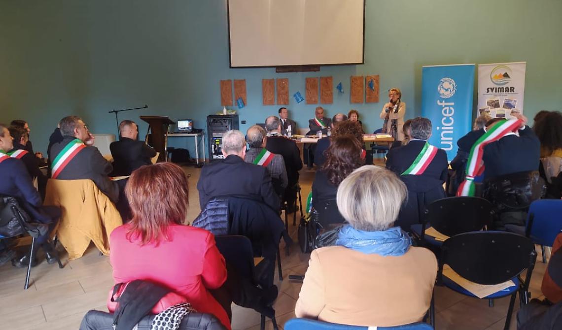 Il sindaco di Bella sottoscrive la lettera d'intenti per la collaborazione tra la Rete Bel e l'Unicef