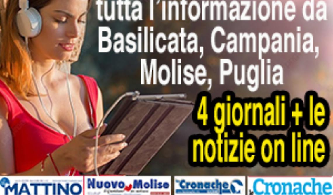 4 giornali al prezzo di 1 più le notizie on line