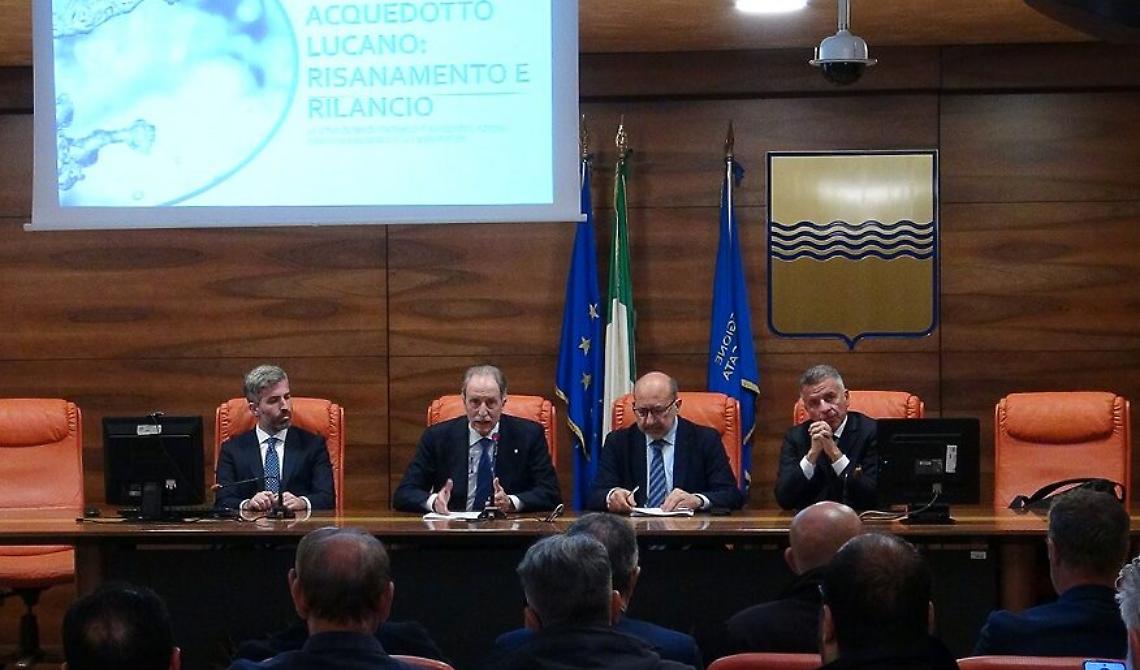 Bardi tra presente e futuro di Acquedotto Lucano: "Nessun aumento tariffario a carico dei cittadini"