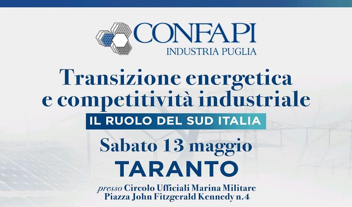 A Taranto tutto pronto per l'evento 'Transizione energetica e competitività industriale. Il ruolo del Sud Italia': ospiti il ministro Fitto e il sottosegretario Sisto 