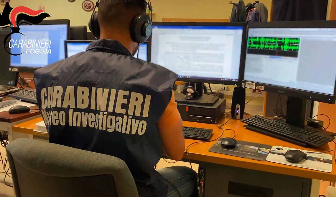 "Turn over" in carcere per i delinquenti: 8 arresti dopo la max indagine dei Carabinieri di Foggia