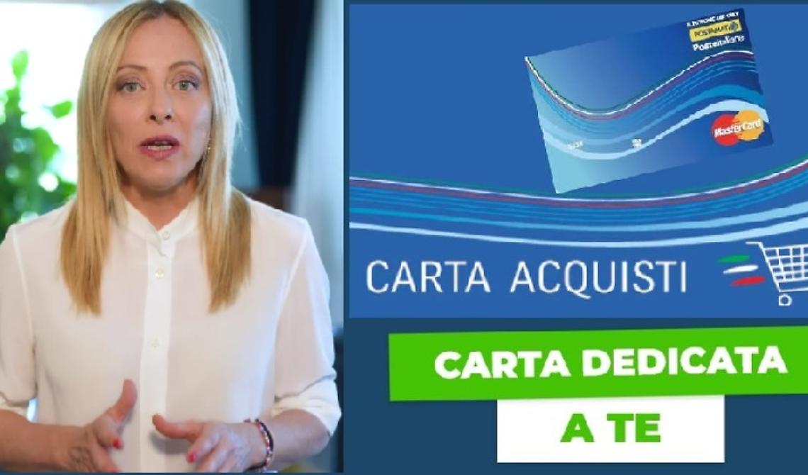 Caro Spesa e allarme inflazione: il governo Meloni presenta la social card "Dedicata a te"