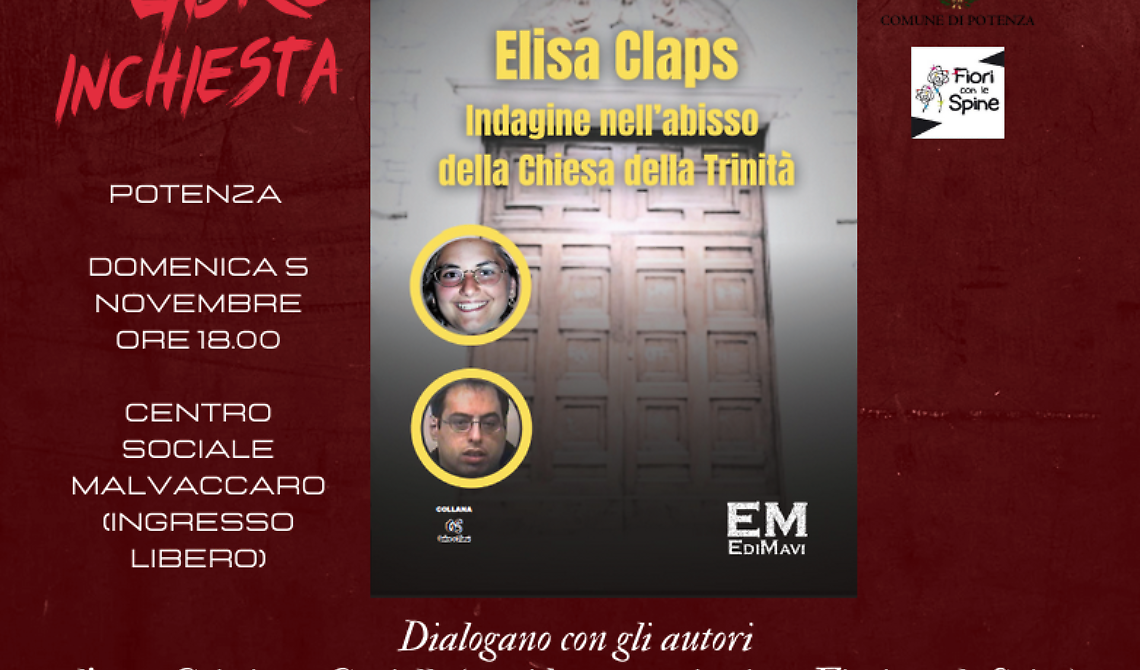 Potenza, domenica 5 la presentazione del libro-inchiesta sul caso Claps dei giornalisti Amendolara e Di Vito 