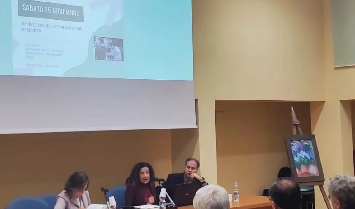 A Melfi un grande successo per 'Giacinto Cerone, sperimentatore irrequieto' organizzato dall'Associazione Nitti