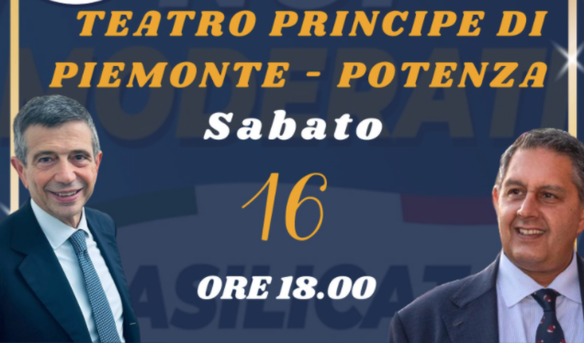 «Il protagonista sei tu»: prima convention regionale di Noi moderati a Potenza con Toti e Lupi