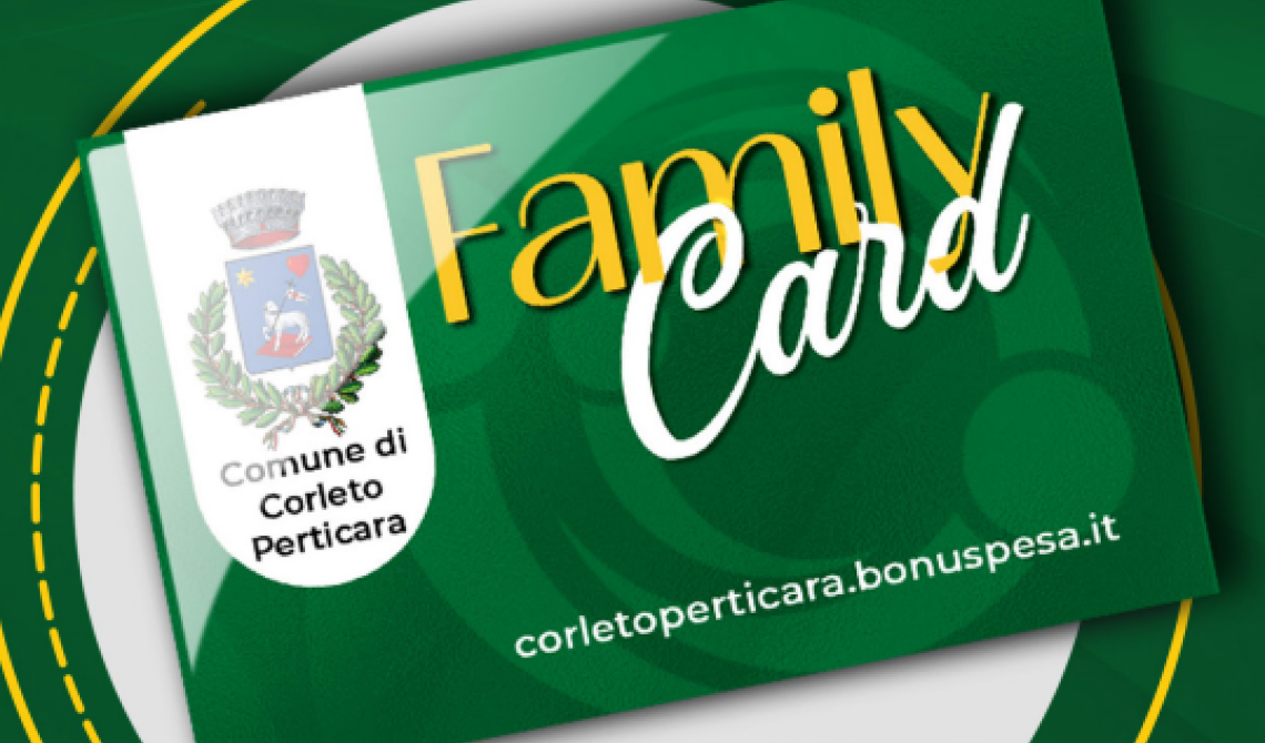 Corleto Perticara: dopo il Bonus Bebè ecco la Family Card. Montano: "Sostenere le famiglie e dare impulso all'economia locale"