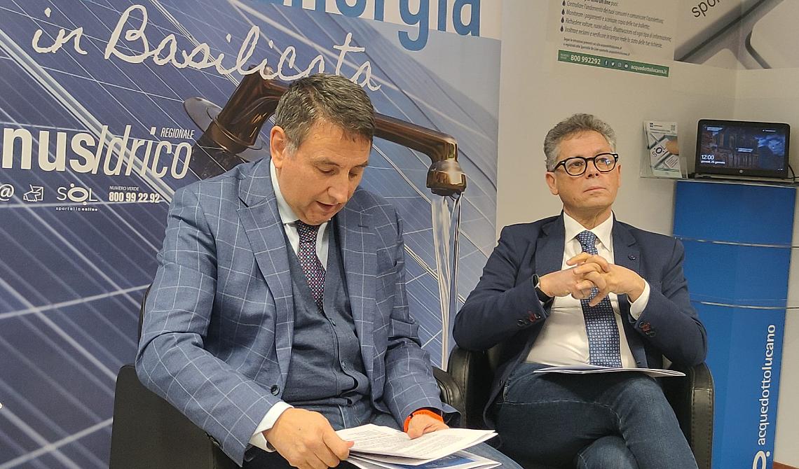 Acquedotto Lucano, tutto pronto per il 'Bonus Idrico Regione Basilicata'
