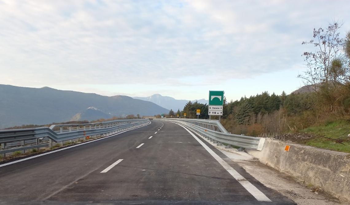 Raccordo Sicignano - Potenza: aperti i viadotti “Santa Venere I” e “Santa Venere II” in direzione Salerno