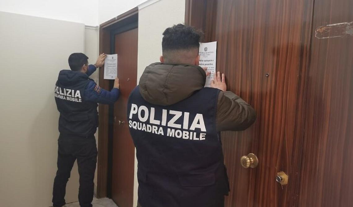 Polizia di Stato di Potenza: due arresti domiciliari, due divieti dimora e sequestro preventivo per confisca di 3 appartamenti